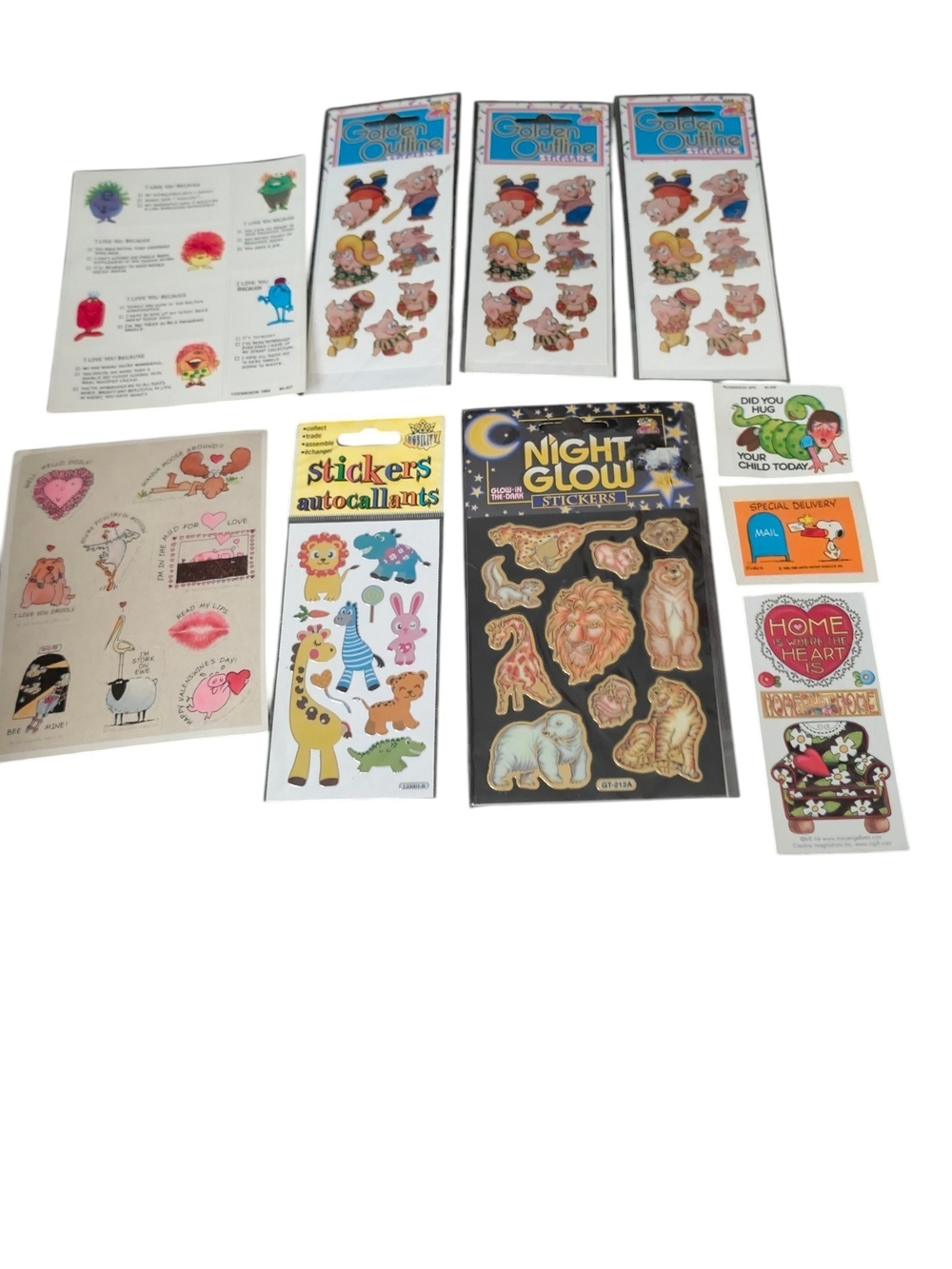 Assorted Kids Sticker Sheets - Mixed Colors